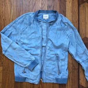 LOFT Denim bomber jacket